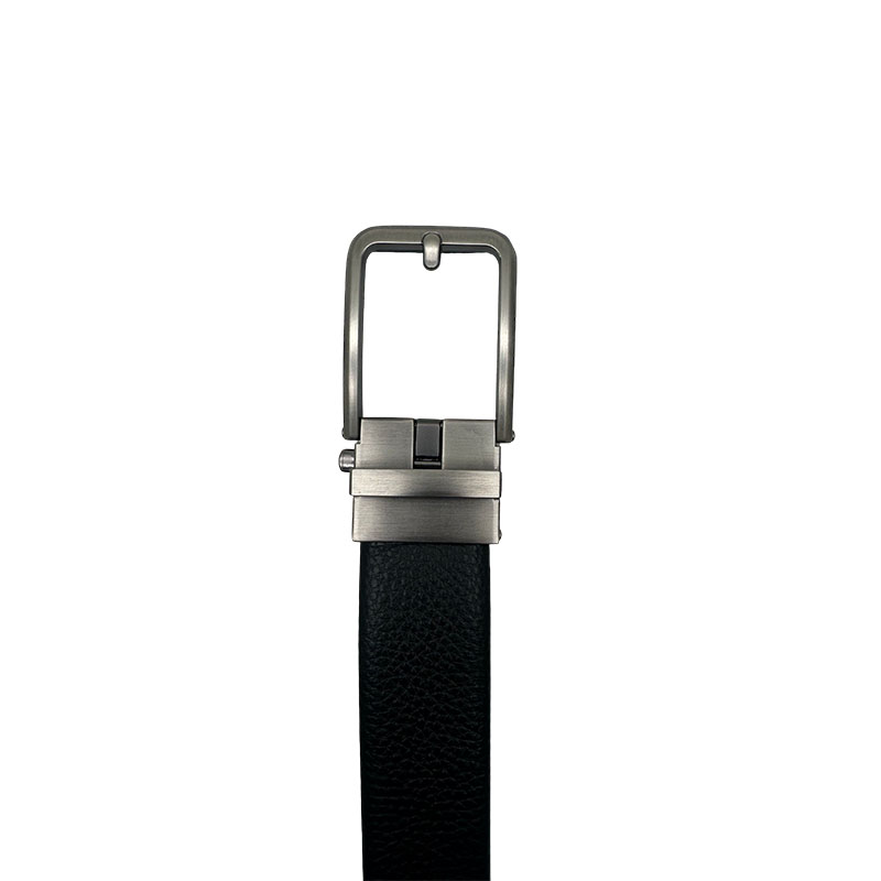 Men's Leather Automatic Buckle Belt Business Pin Buckle Belt
