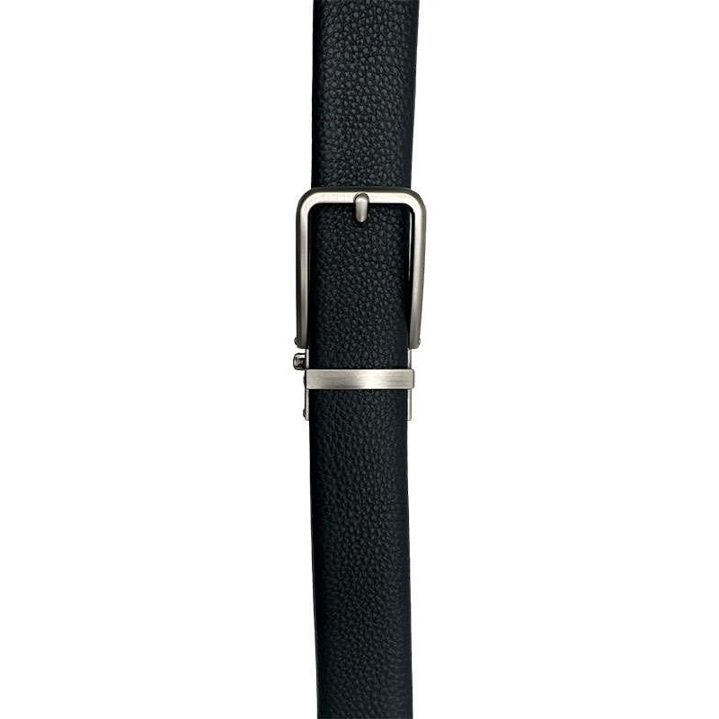 Men's Leather Automatic Buckle Belt Business Pin Buckle Belt
