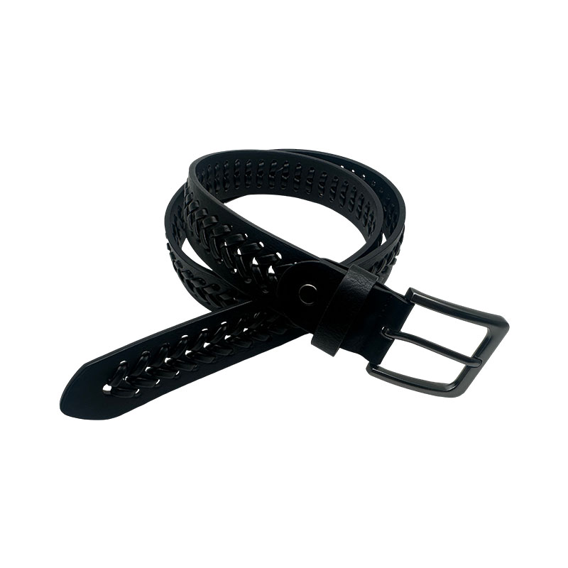 How can the leather processing techniques of men's fashion casual jeans belt achieve a balance between improving texture and environmental protection?